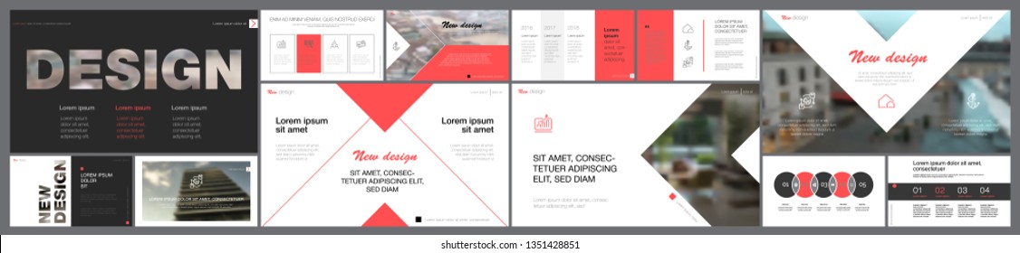 Orange and black logistics or management concept infographic set. Business design elements for presentation slide templates. Can be used for annual report, advertising, flyer layout and banner design.