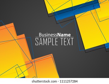 Orange black Modern poster. Orange black background with banner design. Black background trendy illustration. Web design template. Bright orange summer vintage background. Trendy texture summer design
