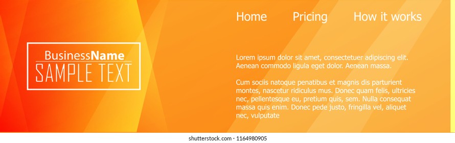 Orange black Modern poster. Orange black background with banner design. Black background trendy illustration. Web design template. Bright orange summer vintage background. Trendy texture summer design