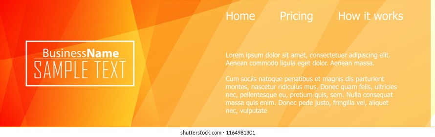 Orange black Modern poster. Orange black background with banner design. Black background trendy illustration. Web design template. Bright orange summer vintage background. Trendy texture summer design