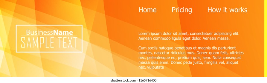 Orange black Modern poster. Orange black background with banner design. Black background trendy illustration. Web design template. Bright orange summer vintage background. Trendy texture summer design