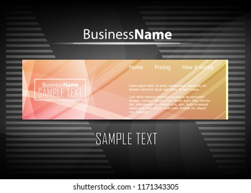 Orange black Modern poster. Orange black background with banner design. Black background trendy illustration. Web design template. Bright orange summer vintage background. Trendy texture summer design