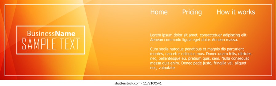 Orange black Modern poster. Orange black background with banner design. Black background trendy illustration. Web design template. Bright orange summer vintage background. Trendy texture summer design