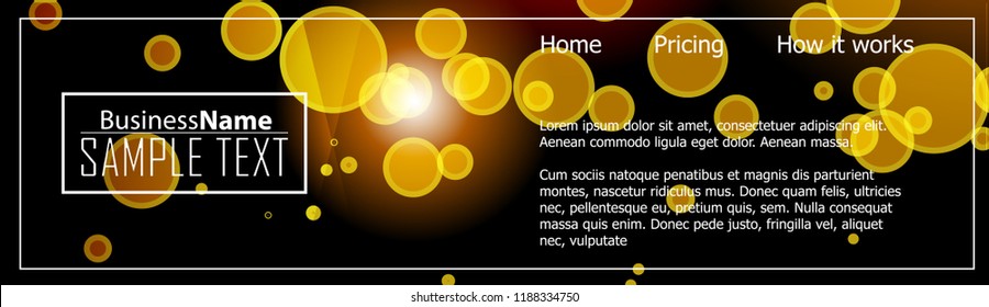 Orange black Modern poster. Orange black background with banner design. Black background trendy illustration. Web design template. Bright orange summer vintage background. Trendy texture summer design