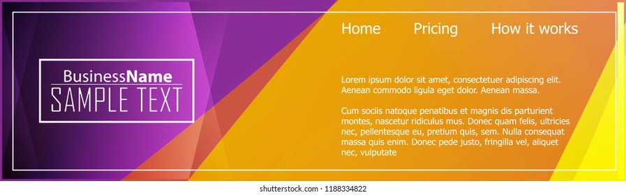 Orange black Modern poster. Orange black background with banner design. Black background trendy illustration. Web design template. Bright orange summer vintage background. Trendy texture summer design