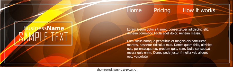 Orange black Modern poster. Orange black background with banner design. Black background trendy illustration. Web design template. Bright orange summer vintage background. Trendy texture summer design