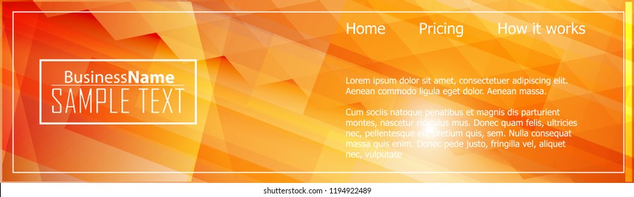 Orange black Modern poster. Orange black background with banner design. Black background trendy illustration. Web design template. Bright orange summer vintage background. Trendy texture summer design