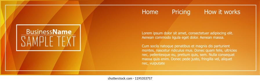 Orange black Modern poster. Orange black background with banner design. Black background trendy illustration. Web design template. Bright orange summer vintage background. Trendy texture summer design