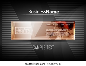Orange black Modern poster. Orange black background with banner design. Black background trendy illustration. Web design template. Bright orange summer vintage background. Trendy texture summer design