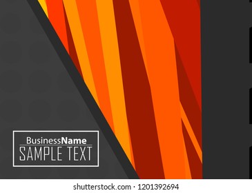 Orange black Modern poster. Orange black background with banner design. Black background trendy illustration. Web design template. Bright orange summer vintage background. Trendy texture summer design