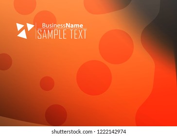 Orange black Modern poster. Orange black background with banner design. Black background trendy illustration. Web design template. Bright orange summer vintage background. Trendy texture summer design