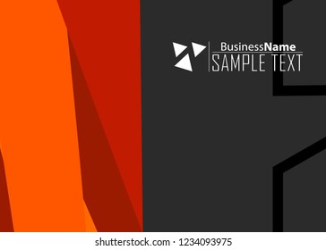 Orange black Modern poster. Orange black background with banner design. Black background trendy illustration. Web design template. Bright orange summer vintage background. Trendy texture summer design