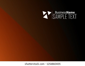 Orange black Modern poster. Orange black background with banner design. Black background trendy illustration. Web design template. Bright orange summer vintage background. Trendy texture summer design