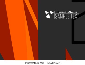 Orange black Modern poster. Orange black background with banner design. Black background trendy illustration. Web design template. Bright orange summer vintage background. Trendy texture summer design