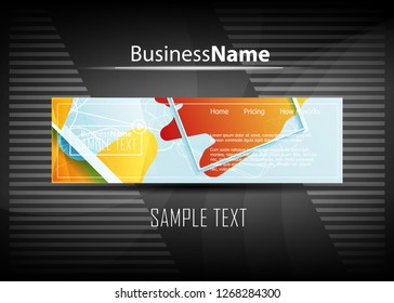 Orange black Modern poster. Orange black background with banner design. Black background trendy illustration. Web design template. Bright orange summer vintage background. Trendy texture summer design