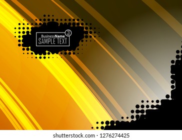 Orange black Modern poster. Orange black background with banner design. Black background trendy illustration. Web design template. Bright orange summer vintage background. Trendy texture summer design