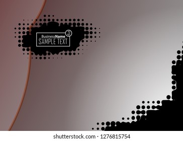 Orange black Modern poster. Orange black background with banner design. Black background trendy illustration. Web design template. Bright orange summer vintage background. Trendy texture summer design