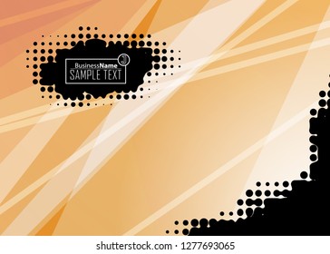 Orange black Modern poster. Orange black background with banner design. Black background trendy illustration. Web design template. Bright orange summer vintage background. Trendy texture summer design