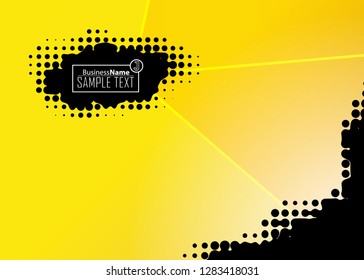 Orange black Modern poster. Orange black background with banner design. Black background trendy illustration. Web design template. Bright orange summer vintage background. Trendy texture summer design