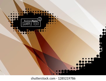 Orange black Modern poster. Orange black background with banner design. Black background trendy illustration. Web design template. Bright orange summer vintage background. Trendy texture summer design
