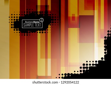 Orange black Modern poster. Orange black background with banner design. Black background trendy illustration. Web design template. Bright orange summer vintage background. Trendy texture summer design