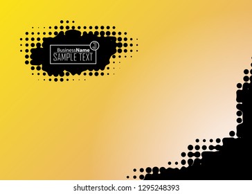 Orange black Modern poster. Orange black background with banner design. Black background trendy illustration. Web design template. Bright orange summer vintage background. Trendy texture summer design