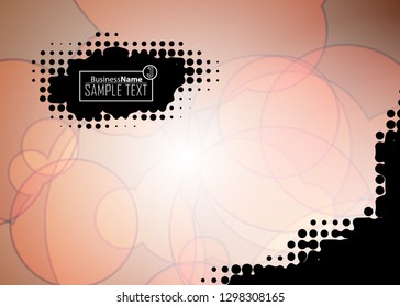 Orange black Modern poster. Orange black background with banner design. Black background trendy illustration. Web design template. Bright orange summer vintage background. Trendy texture summer design