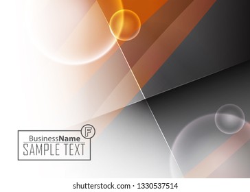 Orange black Modern poster. Orange black background with banner design. Black background trendy illustration. Web design template. Bright orange summer vintage background. Trendy texture summer design