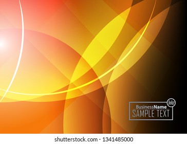 Orange black Modern poster. Orange black background with banner design. Black background trendy illustration. Web design template. Bright orange summer vintage background. Trendy texture summer design