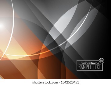 Orange black Modern poster. Orange black background with banner design. Black background trendy illustration. Web design template. Bright orange summer vintage background. Trendy texture summer design