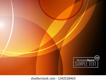 Orange black Modern poster. Orange black background with banner design. Black background trendy illustration. Web design template. Bright orange summer vintage background. Trendy texture summer design