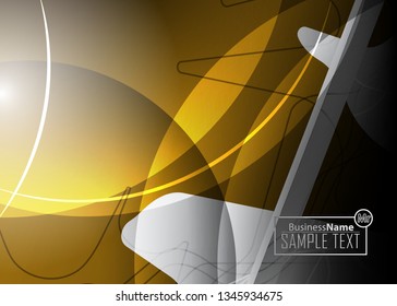 Orange black Modern poster. Orange black background with banner design. Black background trendy illustration. Web design template. Bright orange summer vintage background. Trendy texture summer design