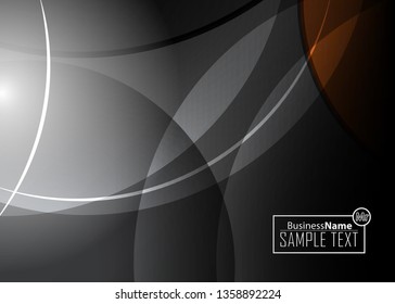 Orange black Modern poster. Orange black background with banner design. Black background trendy illustration. Web design template. Bright orange summer vintage background. Trendy texture summer design