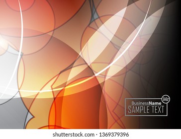 Orange black Modern poster. Orange black background with banner design. Black background trendy illustration. Web design template. Bright orange summer vintage background. Trendy texture summer design