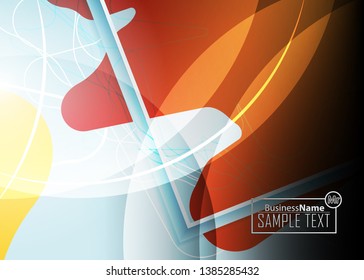 Orange black Modern poster. Orange black background with banner design. Black background trendy illustration. Web design template. Bright orange summer vintage background. Trendy texture summer design