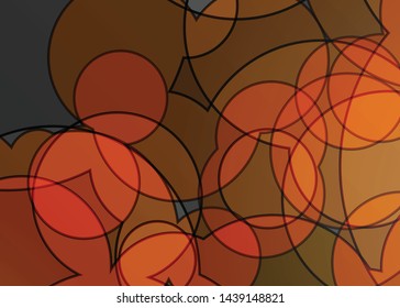 Orange black Modern poster. Orange black background with banner design. Black background trendy illustration. Web design template. Bright orange summer vintage background. Trendy texture summer design