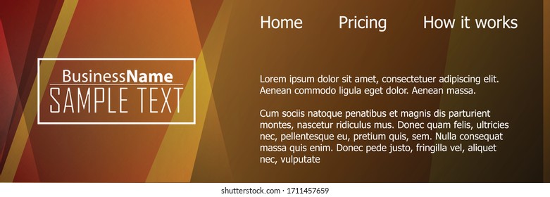 Afiche negro naranja moderno. Fondo negro naranja con diseño de banner. Ilustración moderna de fondo negro. Plantilla de diseño web. Fondo original naranja claro del verano. Diseño de verano de textura moderna