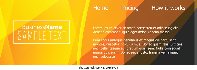 Orange black Modern poster. Orange black background with banner design. Black background trendy illustration. Web design template. Bright orange summer vintage background. Trendy texture summer design