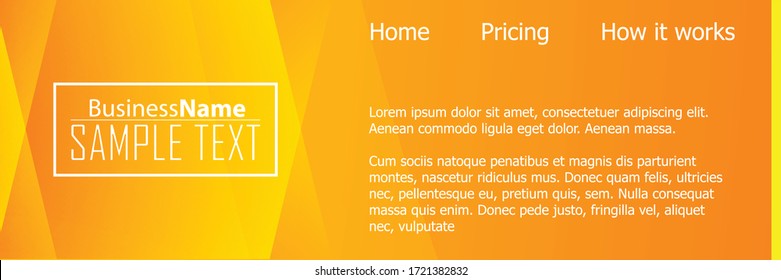 Afiche negro naranja moderno. Fondo negro naranja con diseño de banner. Ilustración moderna de fondo negro. Plantilla de diseño web. Fondo original naranja claro del verano. Diseño de verano de textura moderna