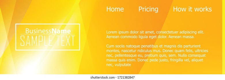 Afiche negro naranja moderno. Fondo negro naranja con diseño de banner. Ilustración moderna de fondo negro. Plantilla de diseño web. Fondo original naranja claro del verano. Diseño de verano de textura moderna