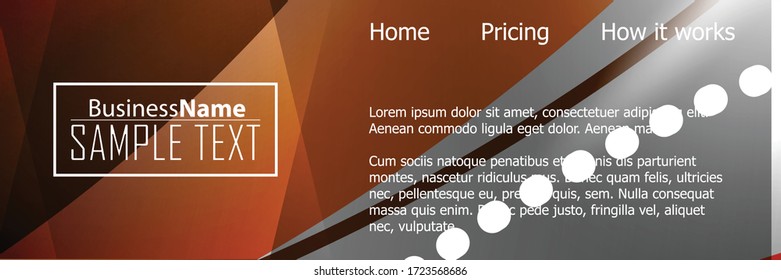 Orange black Modern poster. Orange black background with banner design. Black background trendy illustration. Web design template. Bright orange summer vintage background. Trendy texture summer design