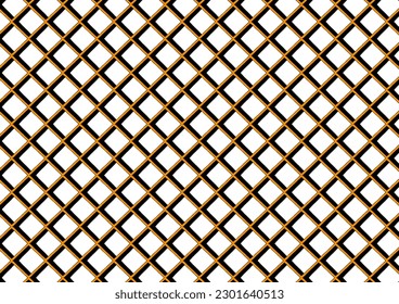 Orange and black pattern with squares diamond pattern grid, repeat seamless image, replete image design for fabric printing 