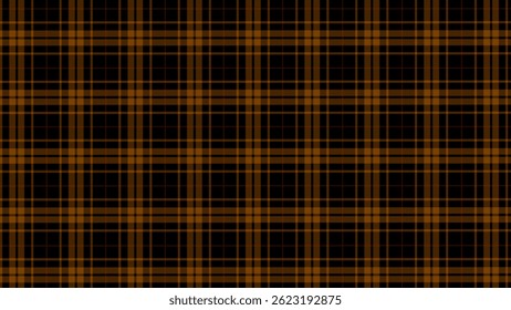Fondo de textura de tela a cuadros naranja y negro. Patrón sin costuras a cuadros de lujo.