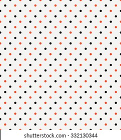 orange black polka dot pattern background 