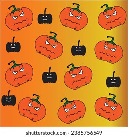 Orange and Black Pumkin Veector File