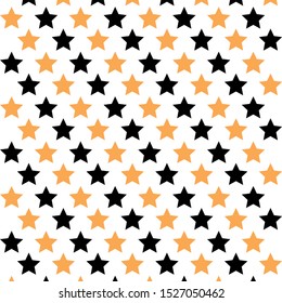 Orange and black stars pattern background, halloween pattern, orange and black background, diagonal stars