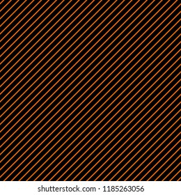 Orange and Black Stripes Seamless Pattern - Orange and black diagonal stripes design