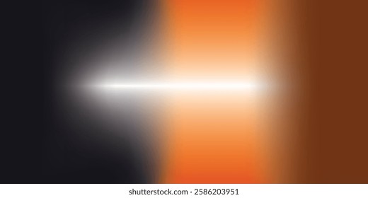 Orange and black sunset wave effect.