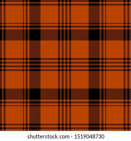 Orange and black tartan plaid Scottish seamless pattern.Texture from tartan, plaid, tablecloths, clothes, shirts, dresses, paper, bedding, blankets and other textile products.