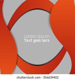 Orange, black wave background design with space for message
